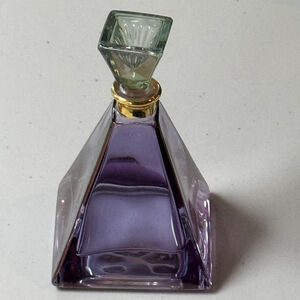 Vintage Royal Limited Hand Painted Crystal Illusions Perfume Bottle Italy